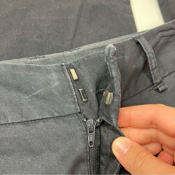 GAP Factory Navy Stretch Straight Leg Chino Cotton Pants Womens 10 LONG - Picture 2 of 6